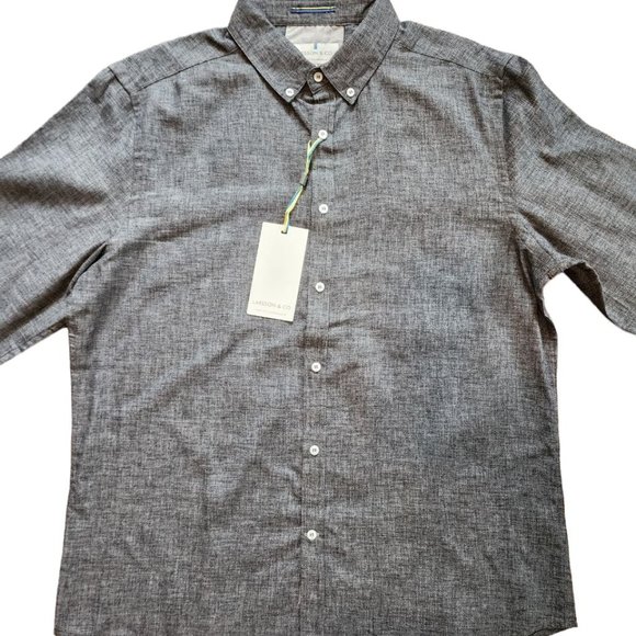 Larsson & Co Shirt Men's Size L Blue   Long Sleeve Button Down Casual - Picture 6 of 14